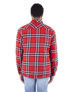 Shaka Wear SHPFJ - Unisex Plaid Jacket - Red