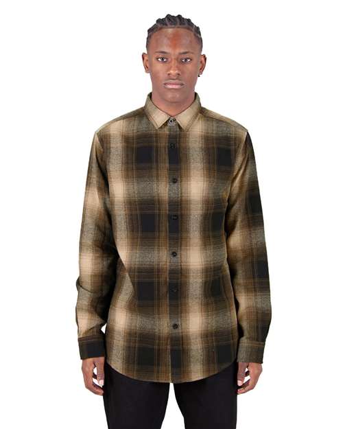 Shaka Wear SHHFS - Unisex Plaid Flannel Overshirt