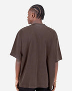 Shaka Wear SHGDD - Unisex Max Heavyweight Garment-Dyed Drop Shoulder Tee - Mocha