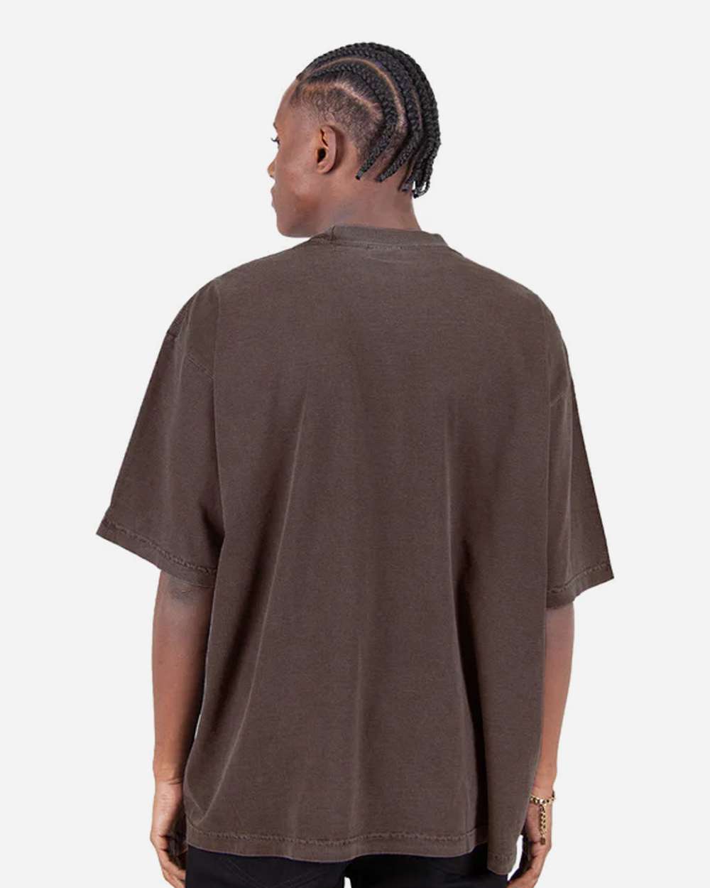 Shaka Wear SHGDD - Unisex Max Heavyweight Garment-Dyed Drop Shoulder Tee - Mocha