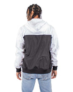 Shaka Wear SHWBJ - Unisex Windbreaker Jacket - White/ Black