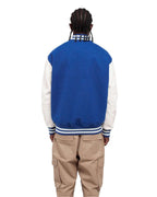 Shaka Wear SHLLJ - Unisex Letterman Jacket - Royal/ White