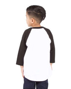 Shaka Wear SHRAGY - Youth Raglan Tee - White/ Black