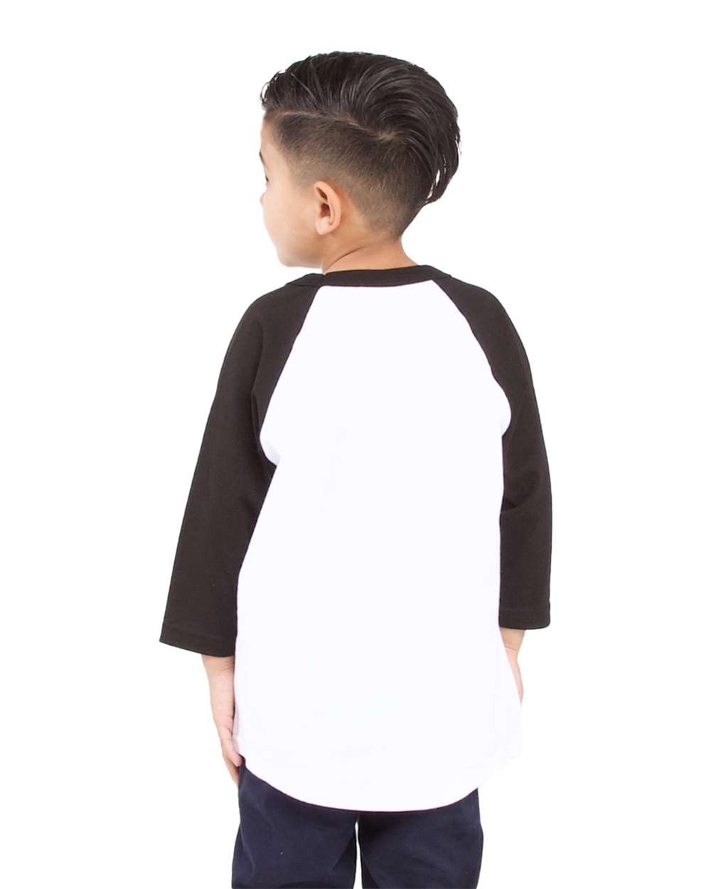 Shaka Wear SHRAGY - Youth Raglan Tee - White/ Black