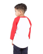 Shaka Wear SHRAGY - Youth Raglan Tee - White/ Red