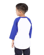 Shaka Wear SHRAGY - Youth Raglan Tee - White/ Royal