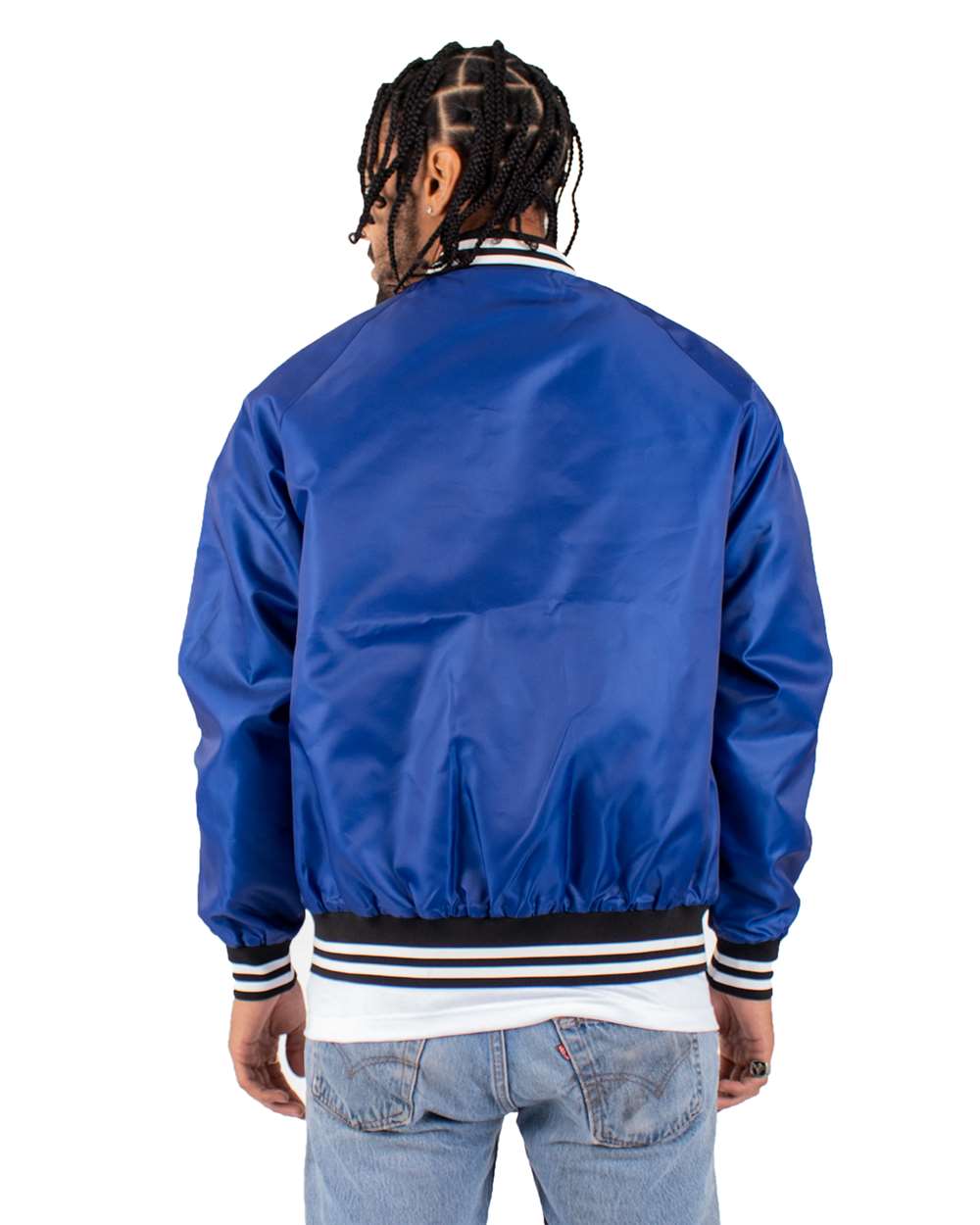 Shaka Wear SHVBJ - Unisex Varsity Bomber Jacket - Royal