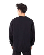 Shaka Wear SHGFC - Unisex Los Angeles Garment-Dyed Crewneck Sweatshirt - Black