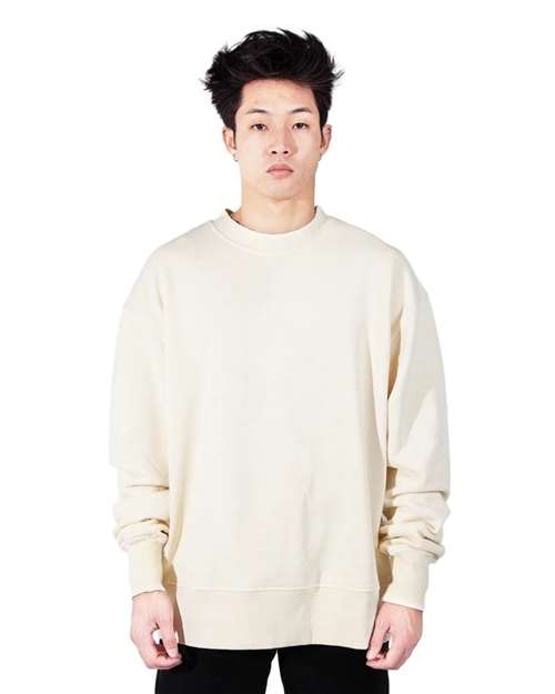 Shaka Wear SHGFC - Unisex Los Angeles Garment-Dyed Crewneck Sweatshirt