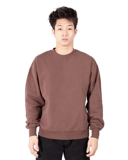 Shaka Wear SHGFC - Unisex Los Angeles Garment-Dyed Crewneck Sweatshirt