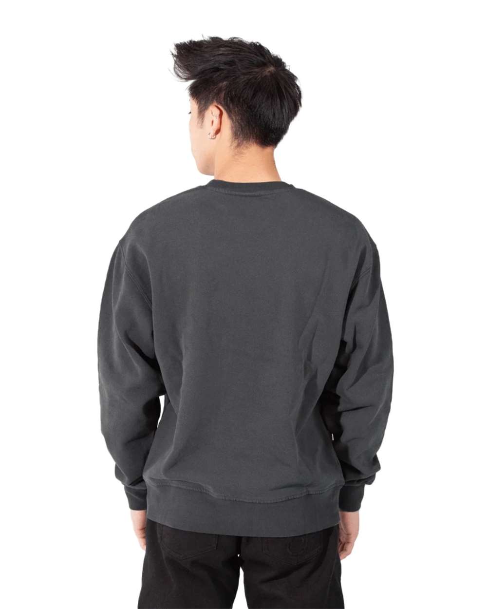 Shaka Wear SHGFC - Unisex Los Angeles Garment-Dyed Crewneck Sweatshirt - Shadow