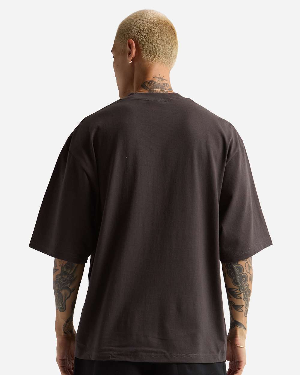 Shaka Wear SHMHO - Unisex Max Heavyweight Oversized Tee - Off Black