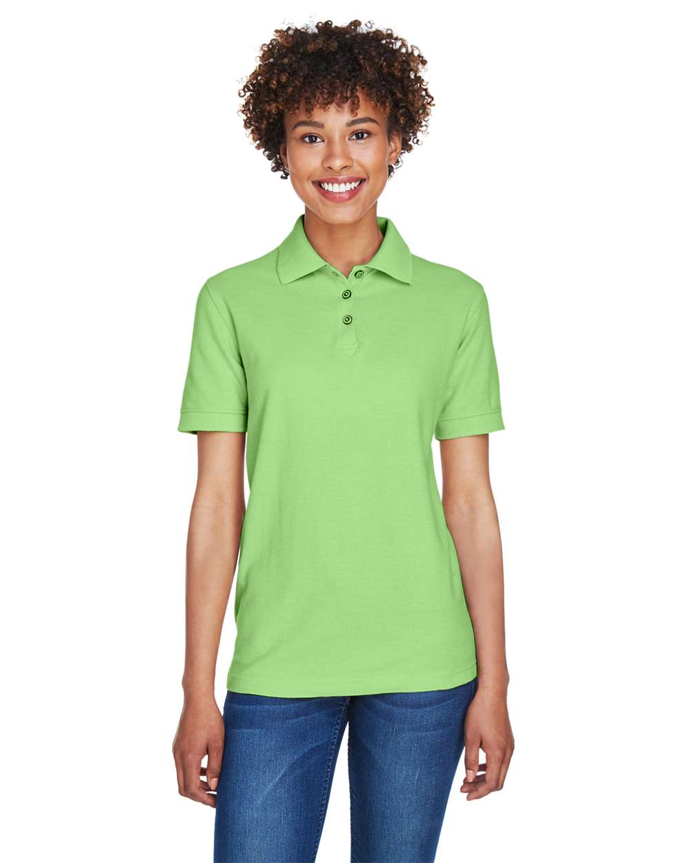 UltraClub 8541 - Women's Whisper Pique Polo - Apple