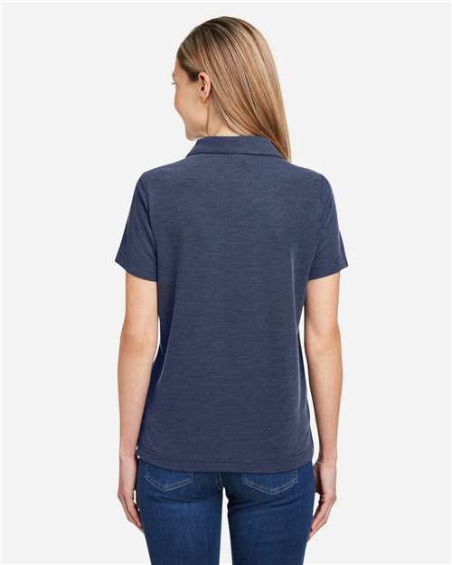 CORE365 CE112W - Women's Fusion ChromaSoftTM Pique Polo - Classic Navy Heather