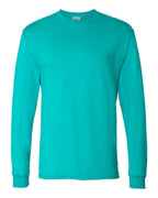 Hanes 5286 - Essential-T Long Sleeve T-Shirt — Athletic Teal (flat)