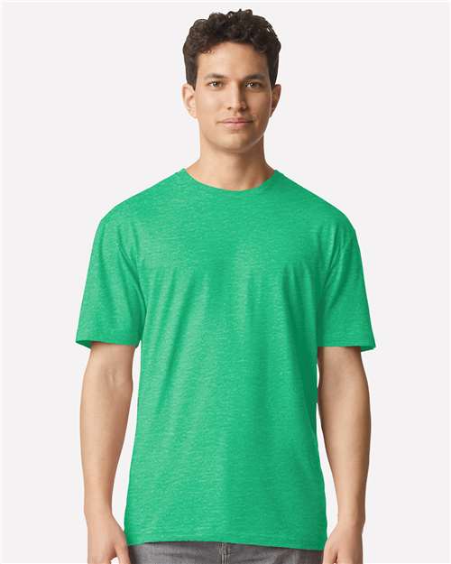 Gildan 3000 - Unisex Light Cotton T-Shirt - Heather Irish Green