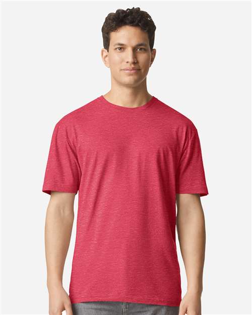 Gildan 3000 - Unisex Light Cotton T-Shirt - Heather Red