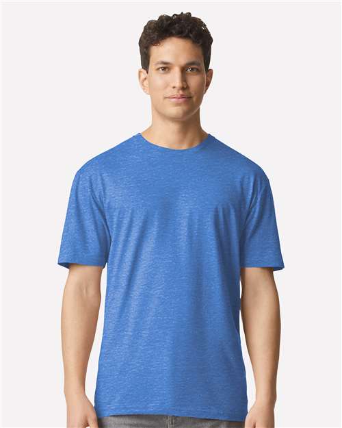 Gildan 3000 - Unisex Light Cotton T-Shirt - Heather Royal