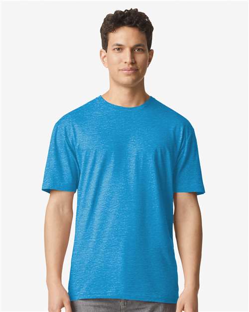 Gildan 3000 - Unisex Light Cotton T-Shirt - Heather Sapphire