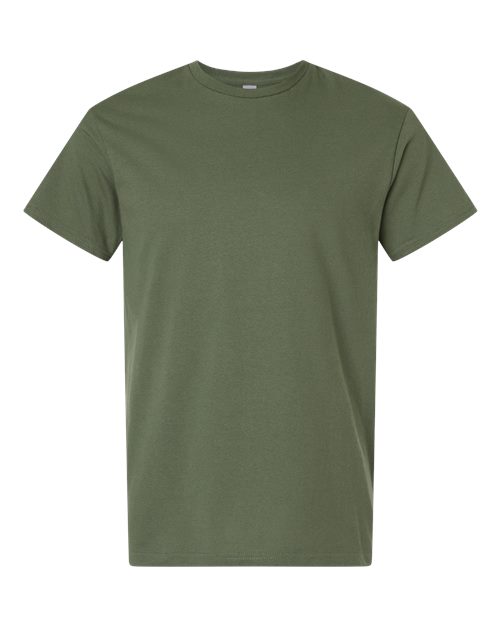 Gildan 3000 - Unisex Light Cotton T-Shirt - Military Green