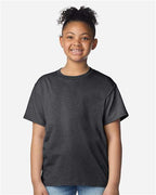 Gildan 3000B - Youth Light Cotton T-Shirt - Heather Dark Grey