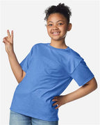 Gildan 3000B - Youth Light Cotton T-Shirt - Heather Royal