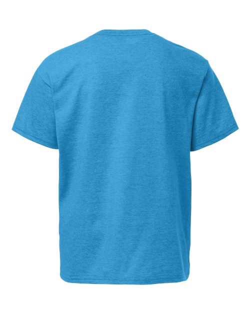 Gildan 3000B - Youth Light Cotton T-Shirt - Heather Sapphire