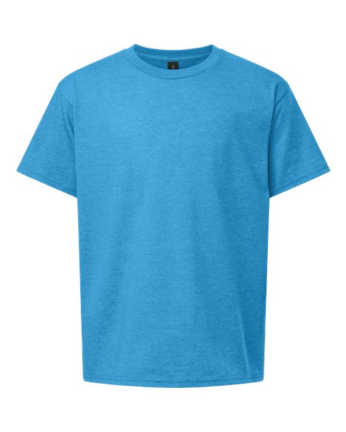 Gildan 3000B - Youth Light Cotton T-Shirt - Heather Sapphire
