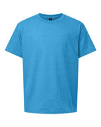 Gildan 3000B - Youth Light Cotton T-Shirt - Heather Sapphire