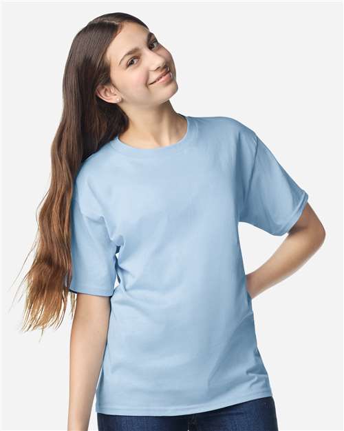 Gildan 3000B - Youth Light Cotton T-Shirt - Light Blue