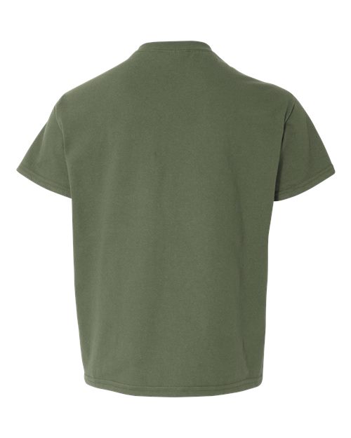 Gildan 3000B - Youth Light Cotton T-Shirt - Military Green