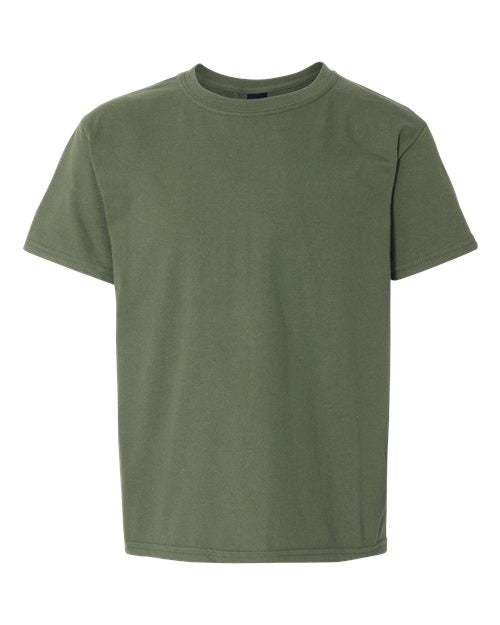 Gildan 3000B - Youth Light Cotton T-Shirt - Military Green