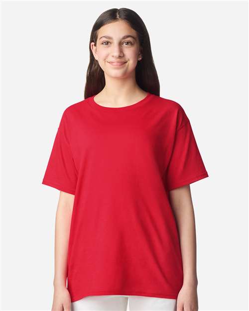 Gildan 3000B - Youth Light Cotton T-Shirt - Red