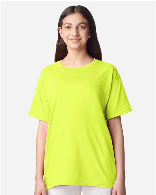Gildan 3000B - Youth Light Cotton T-Shirt - Safety Green