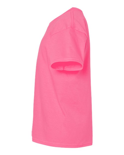 Gildan 3000B - Youth Light Cotton T-Shirt - Safety Pink