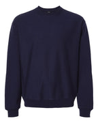 Hanes OG600 - Unisex Beefy® Sweats Premium Heavyweight Crewneck Sweatshirt — Athletic Navy (flat)
