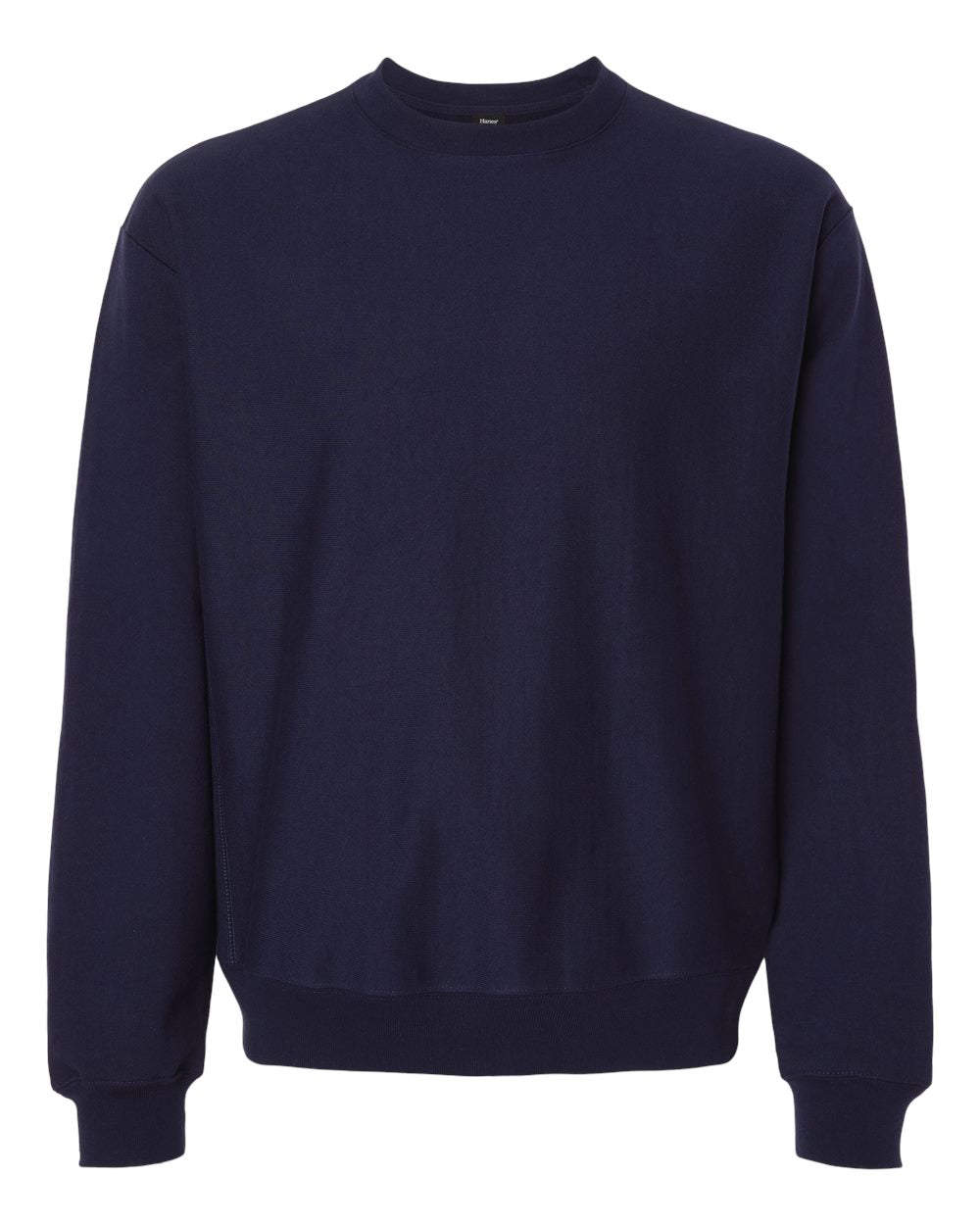 Hanes OG600 - Unisex Beefy® Sweats Premium Heavyweight Crewneck Sweatshirt — Athletic Navy (flat)