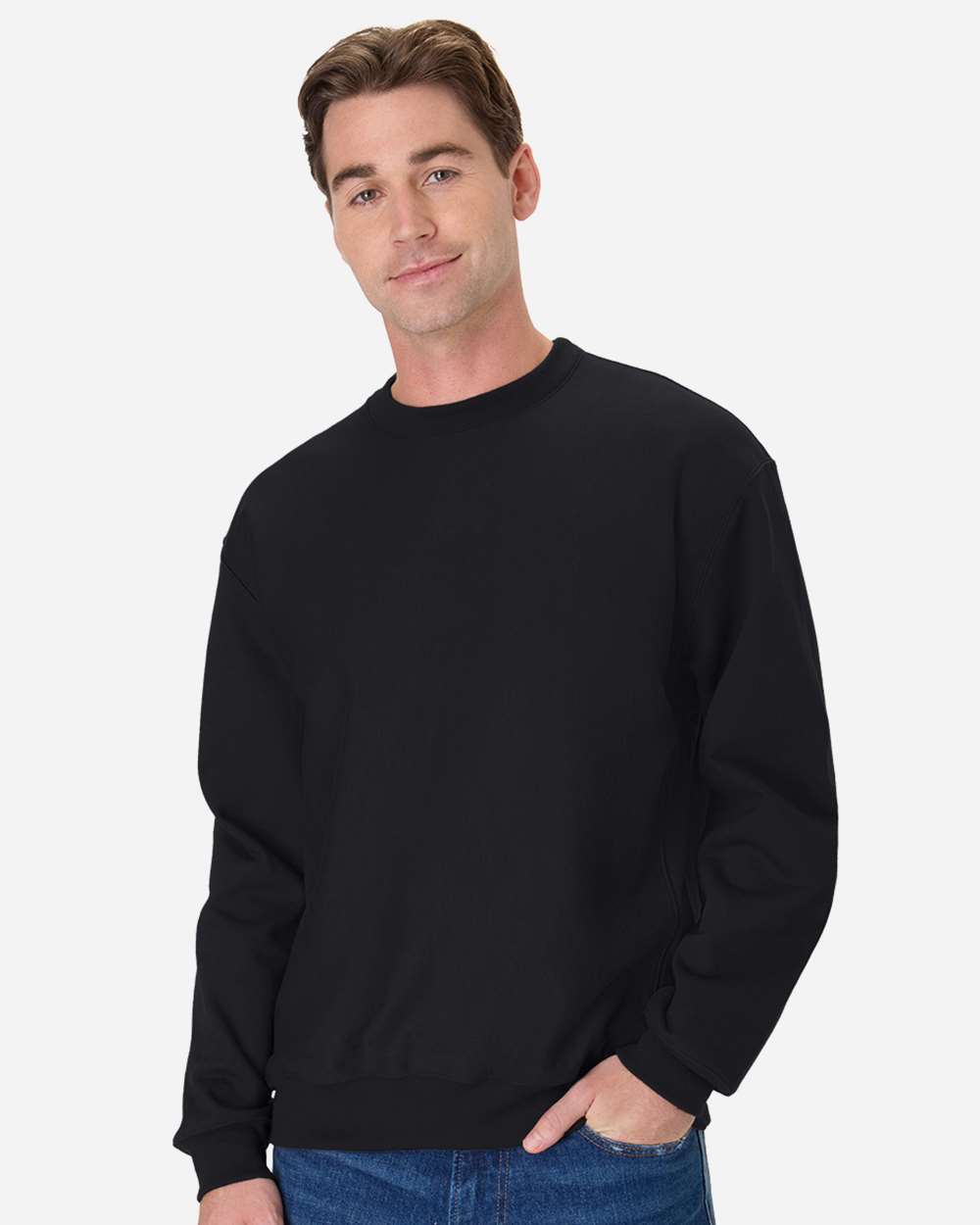 Hanes OG600 - Unisex Beefy® Sweats Premium Heavyweight Crewneck Sweatshirt — Black