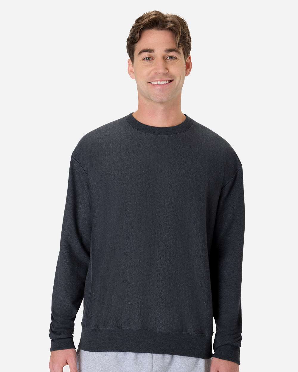 Hanes OG600 - Unisex Beefy® Sweats Premium Heavyweight Crewneck Sweatshirt — Charcoal Heather