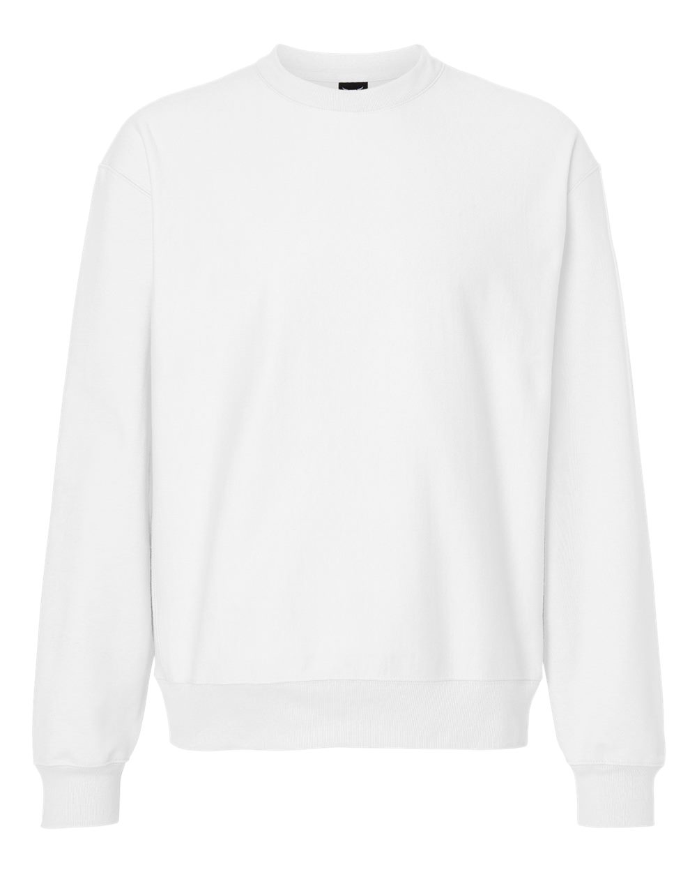 Hanes OG600 - Unisex Beefy® Sweats Premium Heavyweight Crewneck Sweatshirt — White (flat)