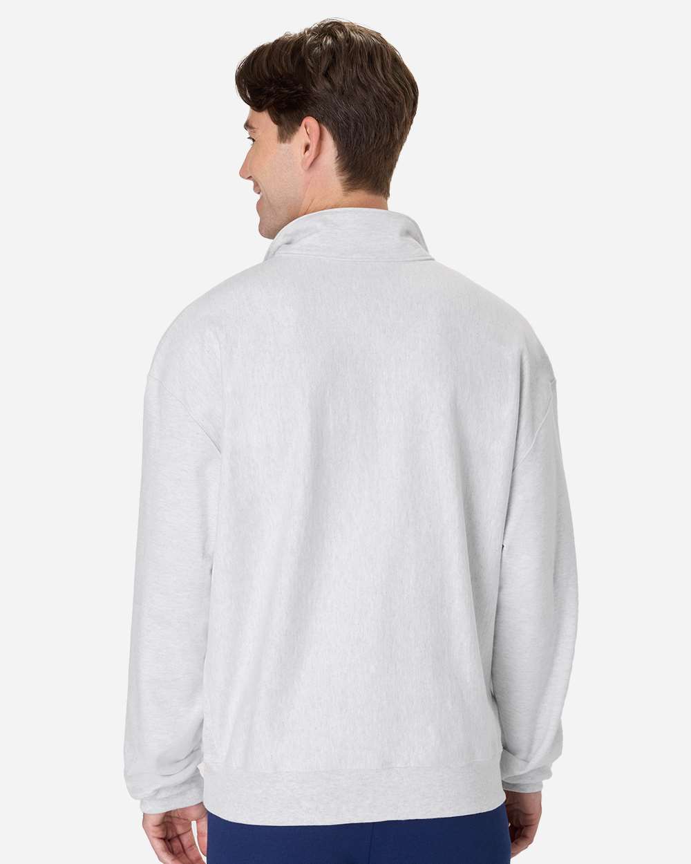 Hanes OG900 - Unisex Beefy® Sweats Premium Heavyweight Quarter-Zip Sweatshirt - Ash