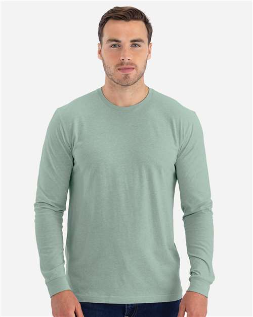 Next Level 6211 - Unisex CVC Long Sleeve T-Shirt - Heather Seafoam