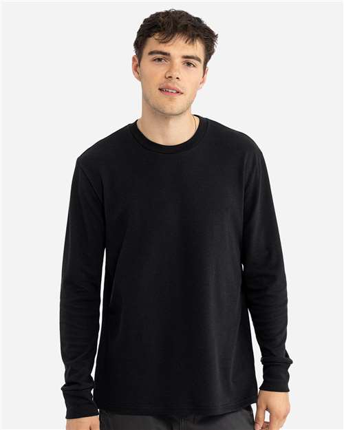 Next Level 8211 - Unisex Ideal Thermal Long Sleeve T-Shirt - Black