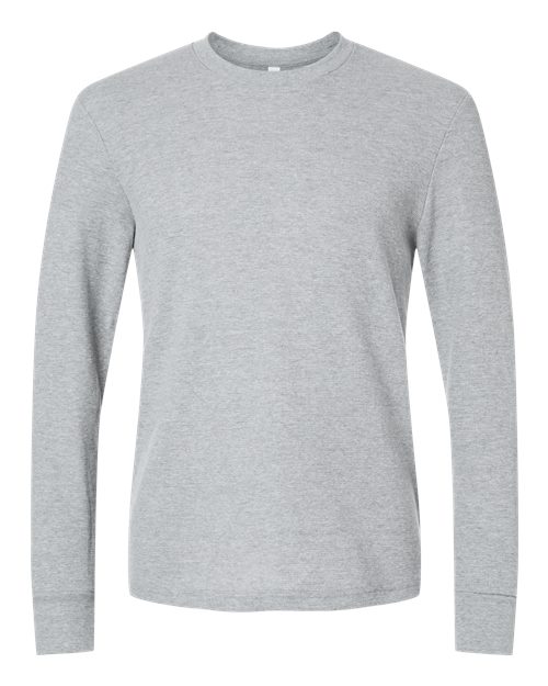 Next Level 8211 - Unisex Ideal Thermal Long Sleeve T-Shirt - Heather Grey