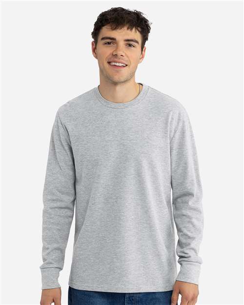 Next Level 8211 - Unisex Ideal Thermal Long Sleeve T-Shirt - Heather Grey