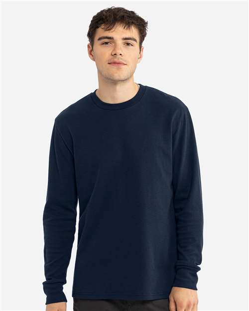 Next Level 8211 - Unisex Ideal Thermal Long Sleeve T-Shirt - Midnight Navy