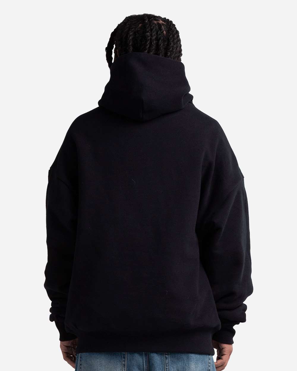 Shaka Wear SHDLP - Unisex Garment-Dyed Double Layer Reversible Hoodie Sweatshirt - Black