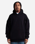 Shaka Wear SHDLP - Unisex Garment-Dyed Double Layer Reversible Hoodie Sweatshirt - Black