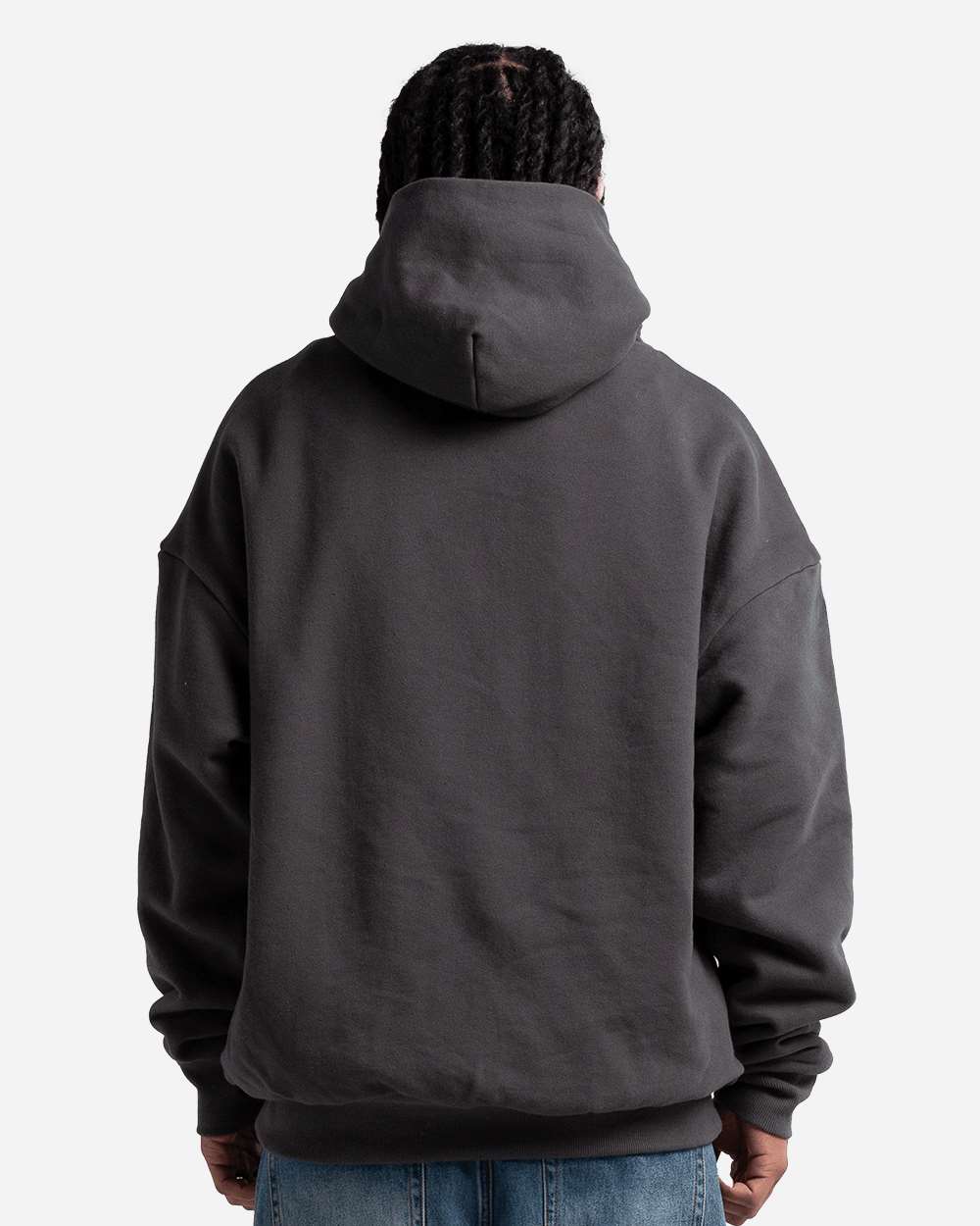 Shaka Wear SHDLP - Unisex Garment-Dyed Double Layer Reversible Hoodie Sweatshirt - Gunmetal