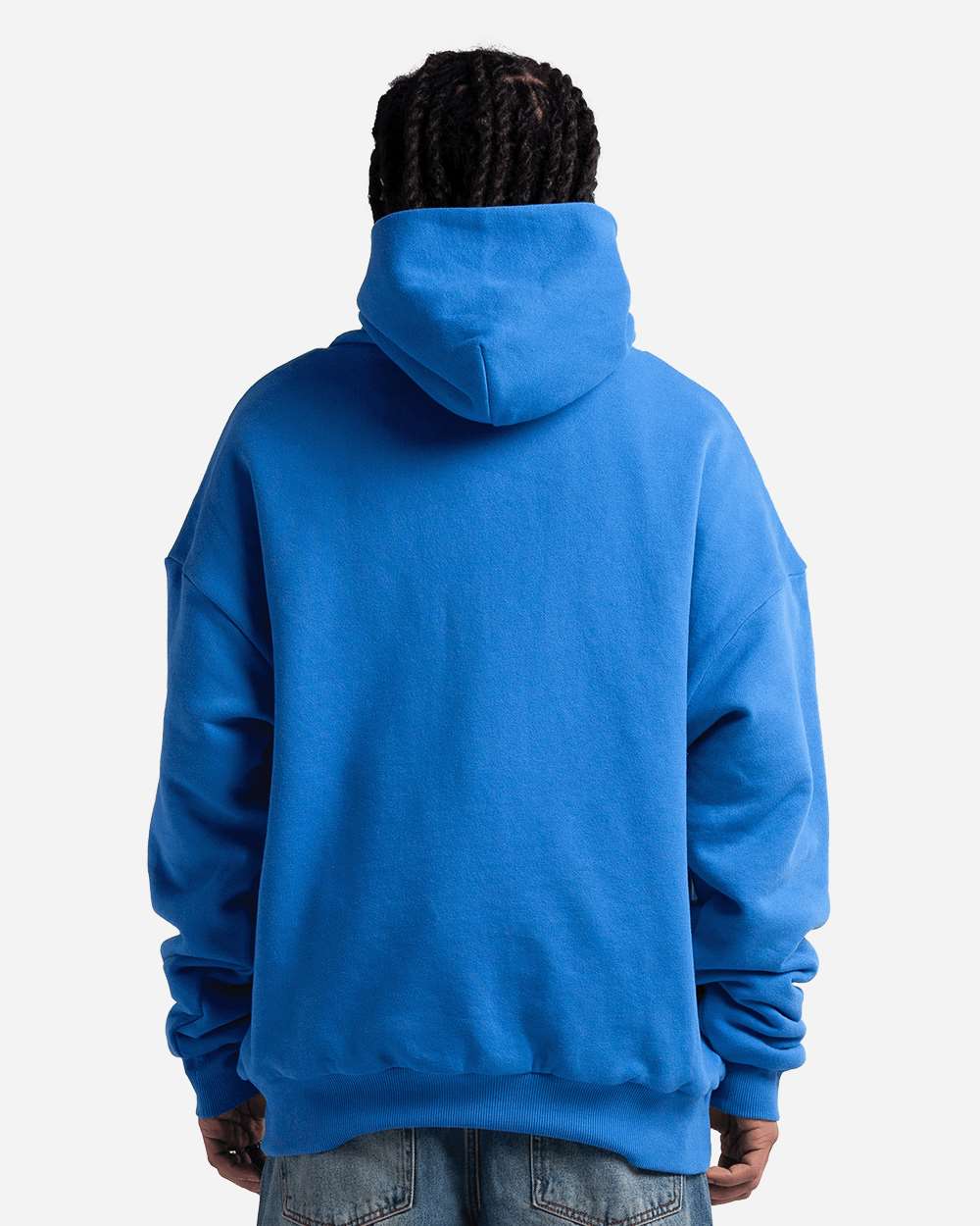 Shaka Wear SHDLP - Unisex Garment-Dyed Double Layer Reversible Hoodie Sweatshirt - Military Blue